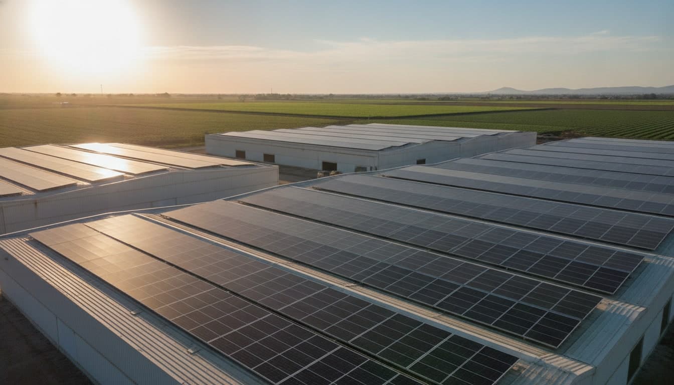 Instalación de paneles solares en La Piedad, Michoacán