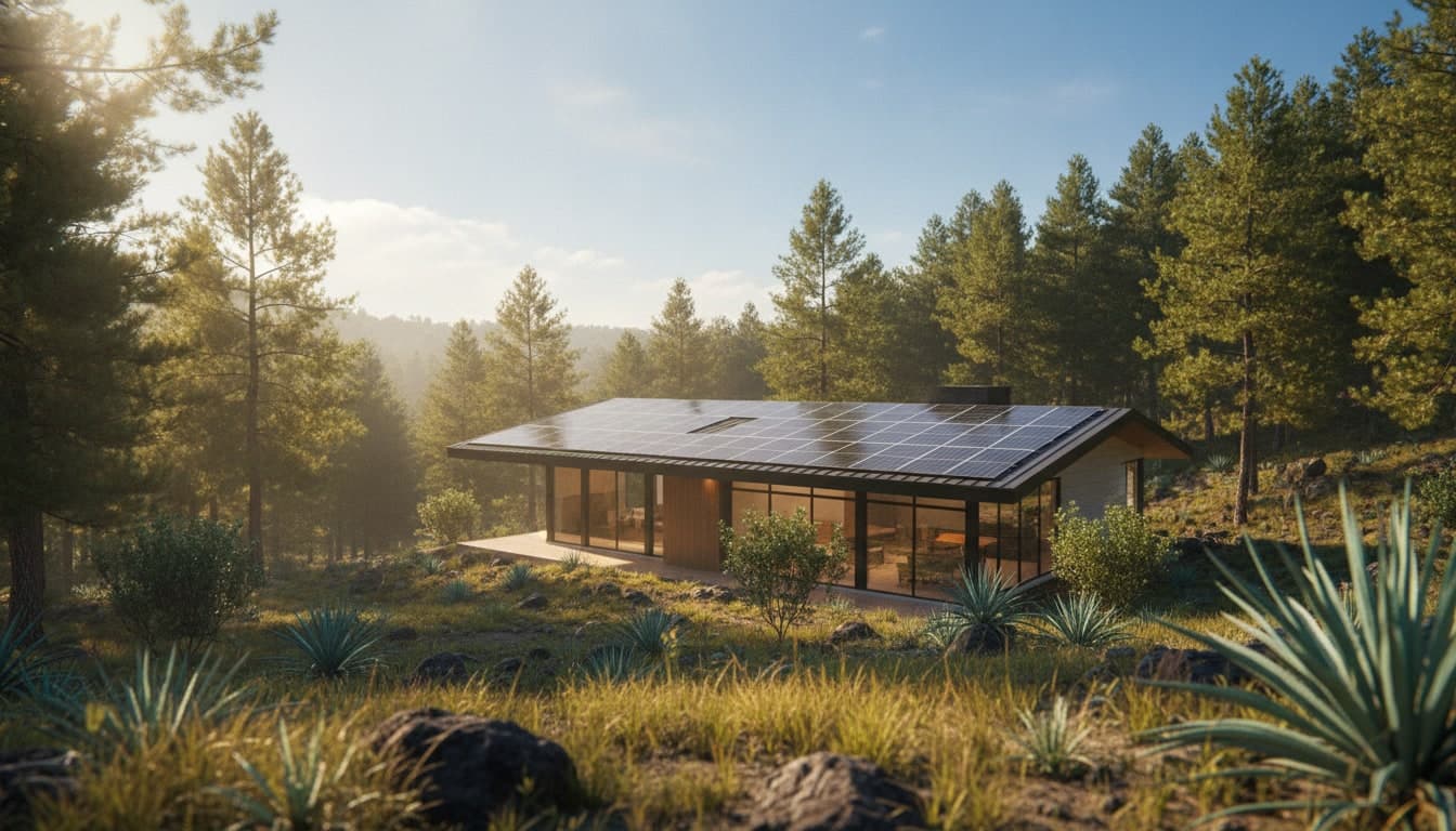 Instalación de paneles solares en Zitácuaro, Michoacán